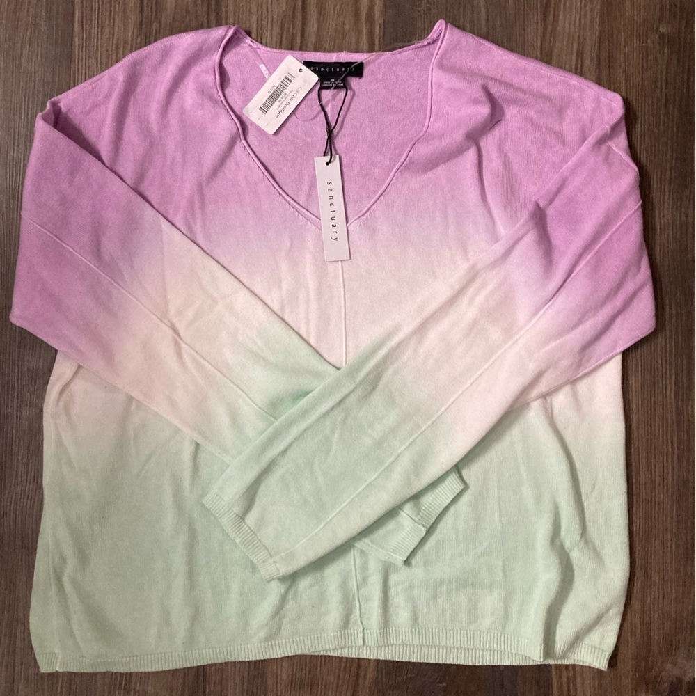NWT Sanctuary Stitch Fix Women’s Medium Ombré Sweatshirt‎